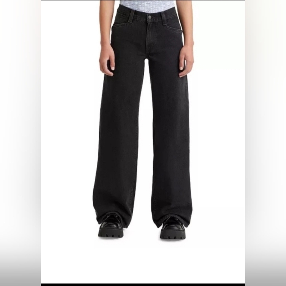 Levi's Black Wide Leg Jeans